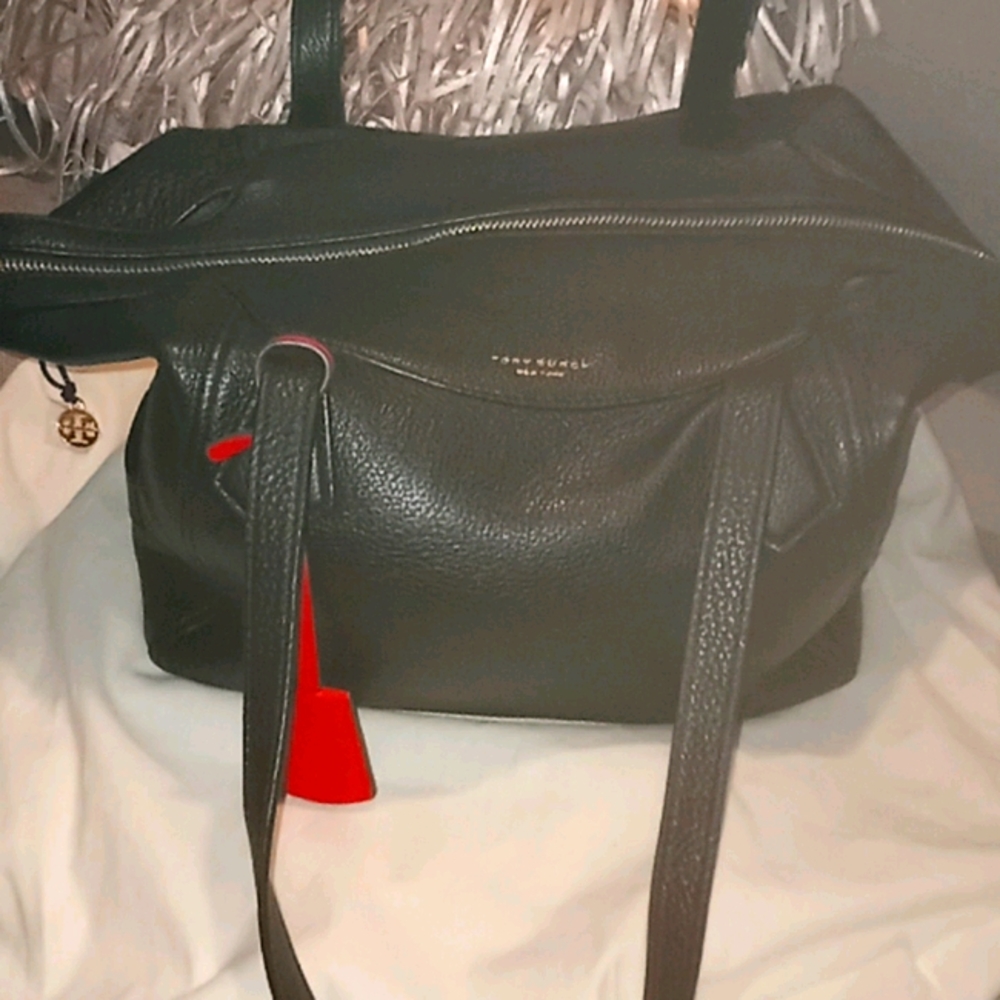 Authentic Tory Burch leather satchel bag